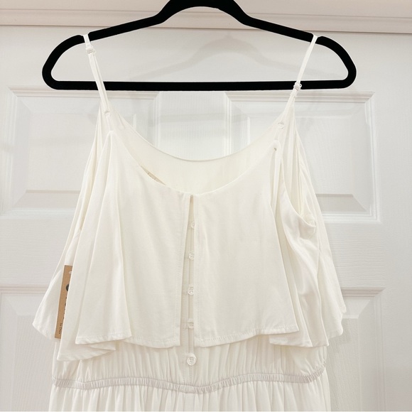 NWT Rokoko Wide Leg Flowy Boho Jumpsuit White sz Large - Picture 5 of 8